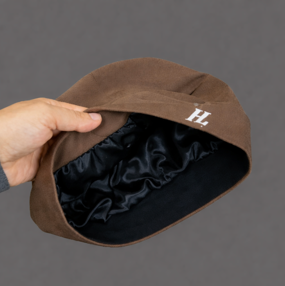 HL Satin Bonnet — Brown
