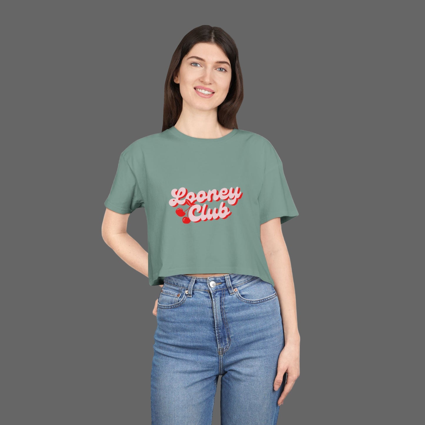 Looney Club Crop Top Tee