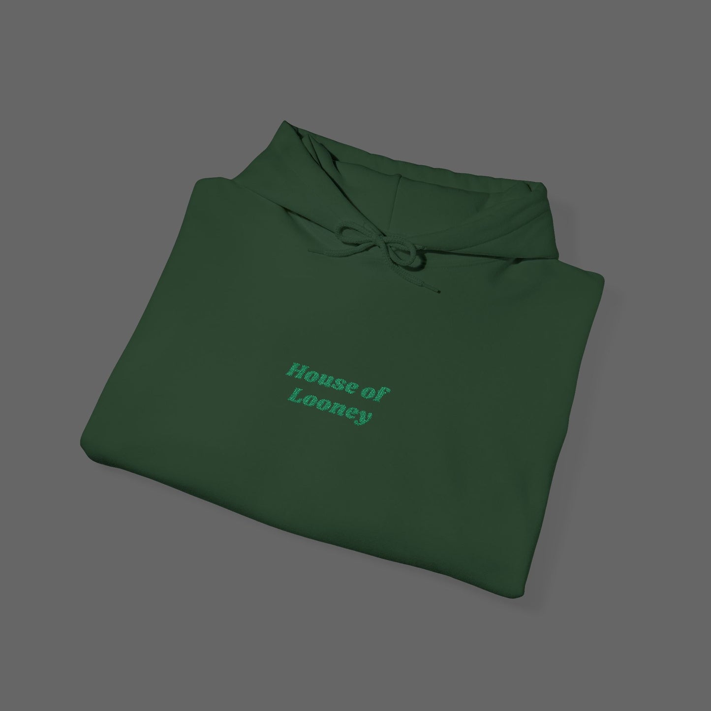 Green Modern Embroidered Hoodie