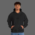 Black on Black Modern Embroidered Hoodie