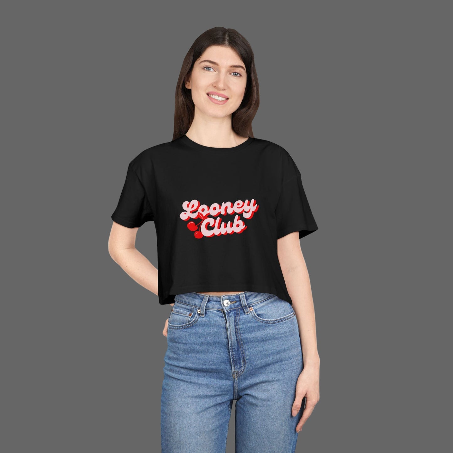 Looney Club Crop Top Tee