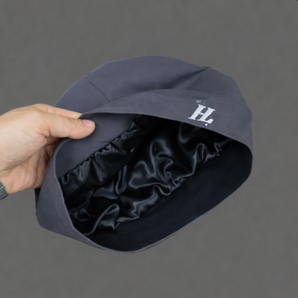 HL Satin Bonnet— Grey