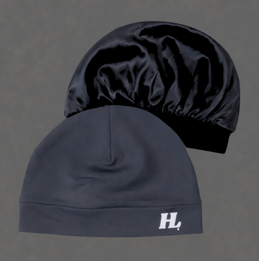 HL Satin Bonnet— Grey