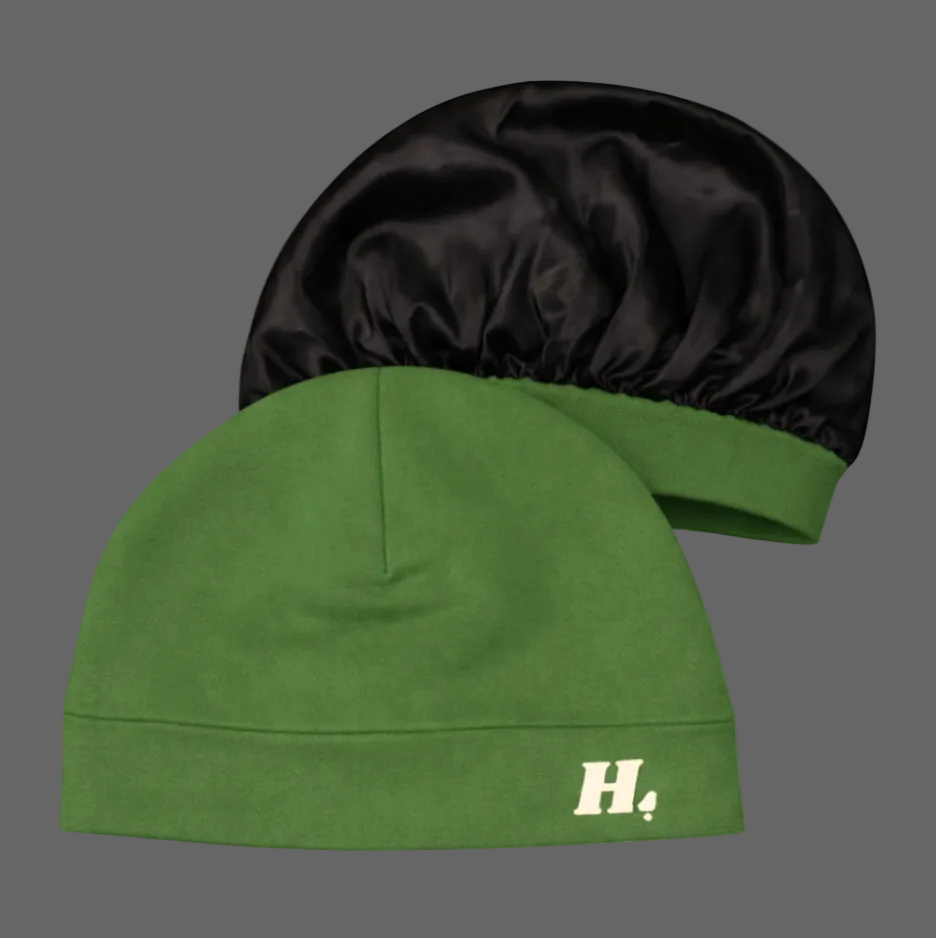HL Satin Bonnet — Green