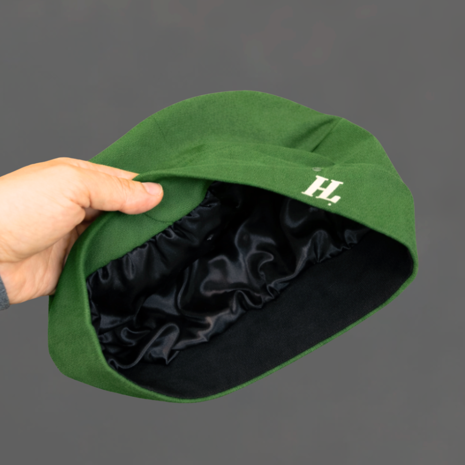 HL Satin Bonnet — Green