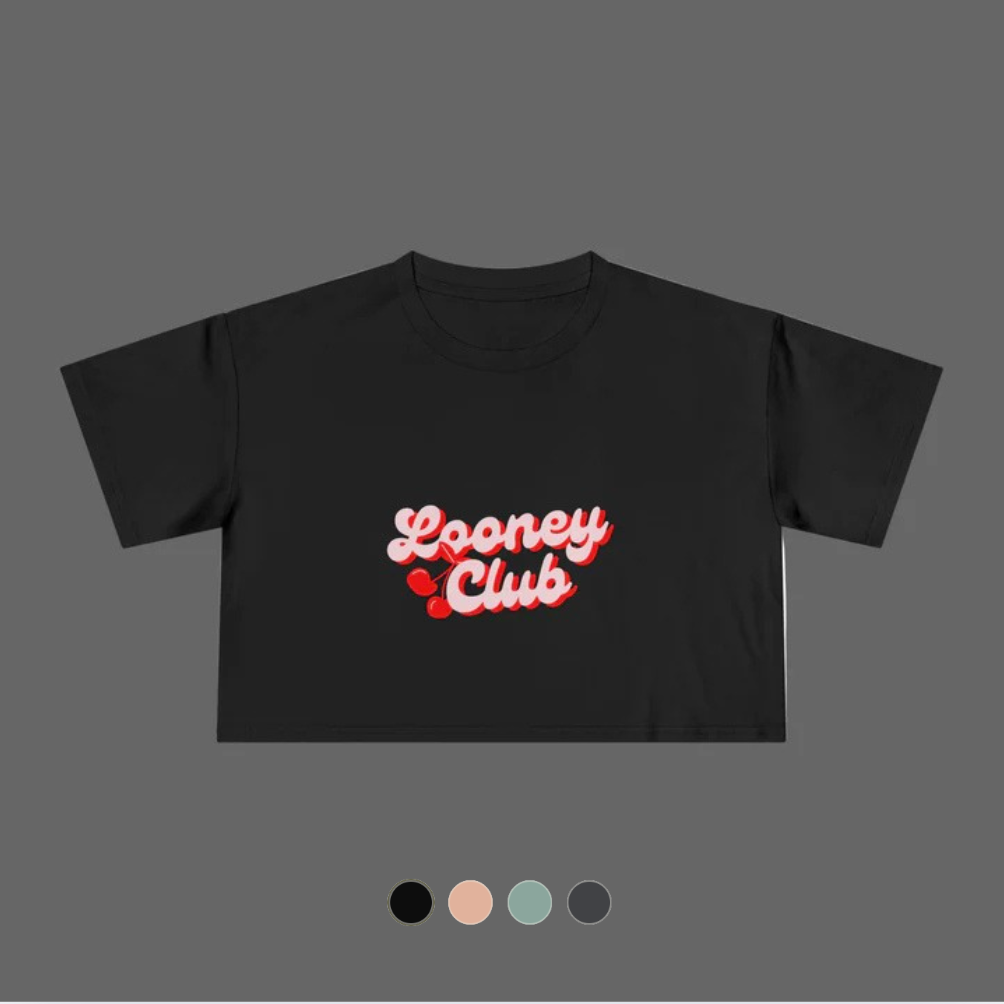 Looney Club Crop Top Tee