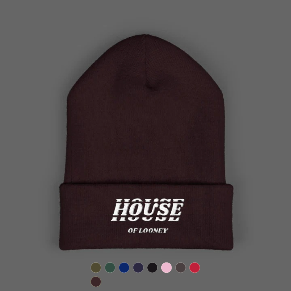House Embroidered Beanie