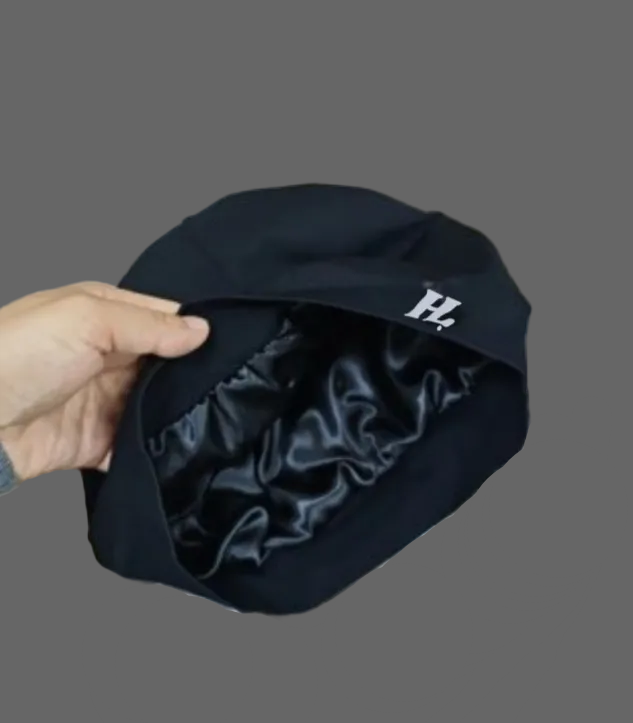 HL Satin Bonnet — Black